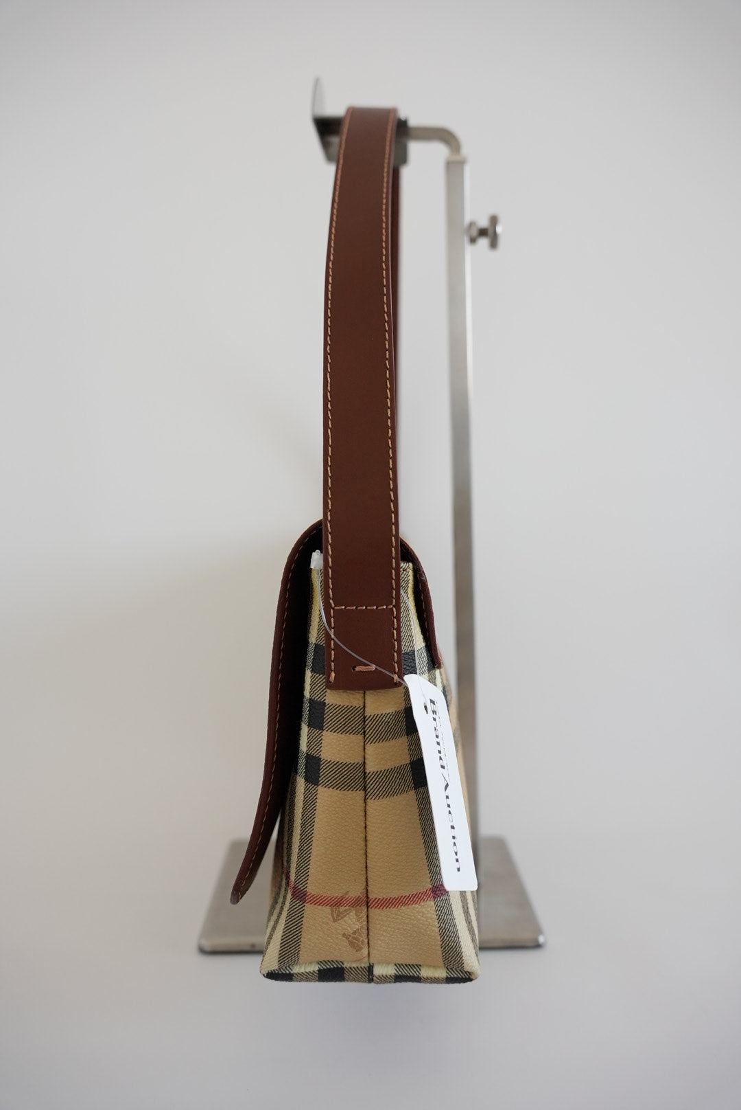Burberry Nova Check Shoulder Bag PVC Leather