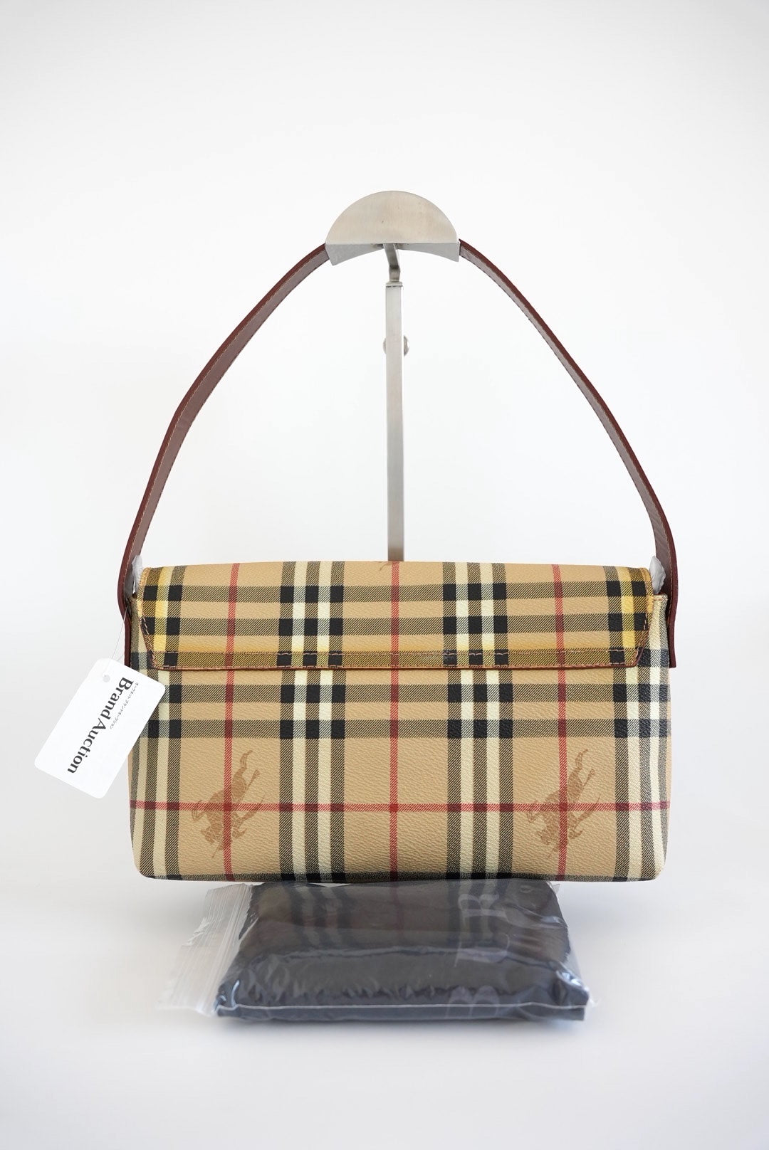 Burberry Nova Check Shoulder Bag PVC Leather