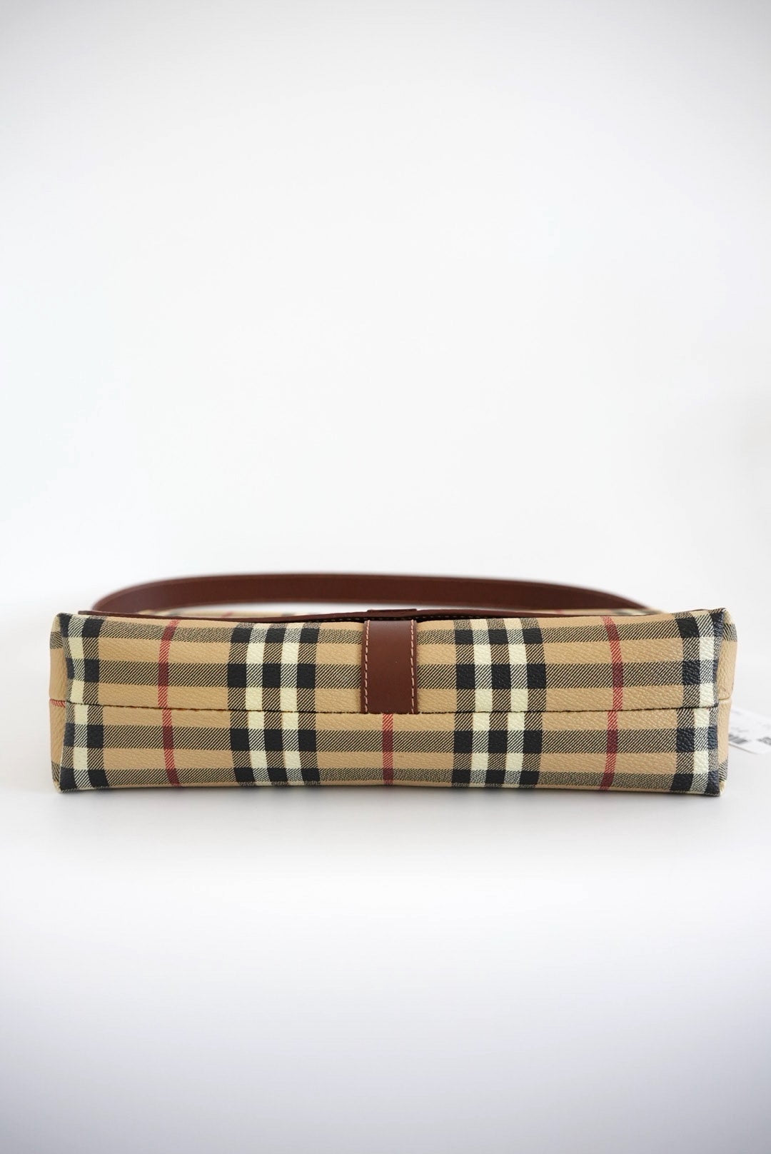 Burberry Nova Check Shoulder Bag PVC Leather