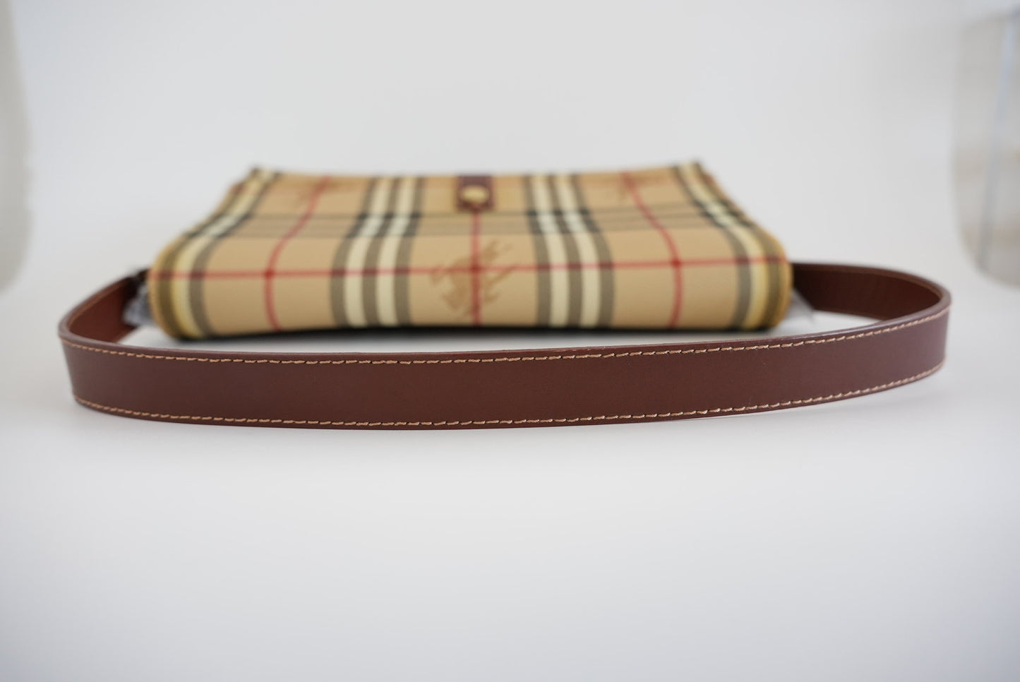 Burberry Nova Check Shoulder Bag PVC Leather