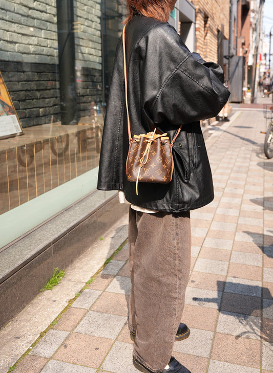 Louis Vuitton Vintage Monogram Noé Nano Bucket Bag M41346