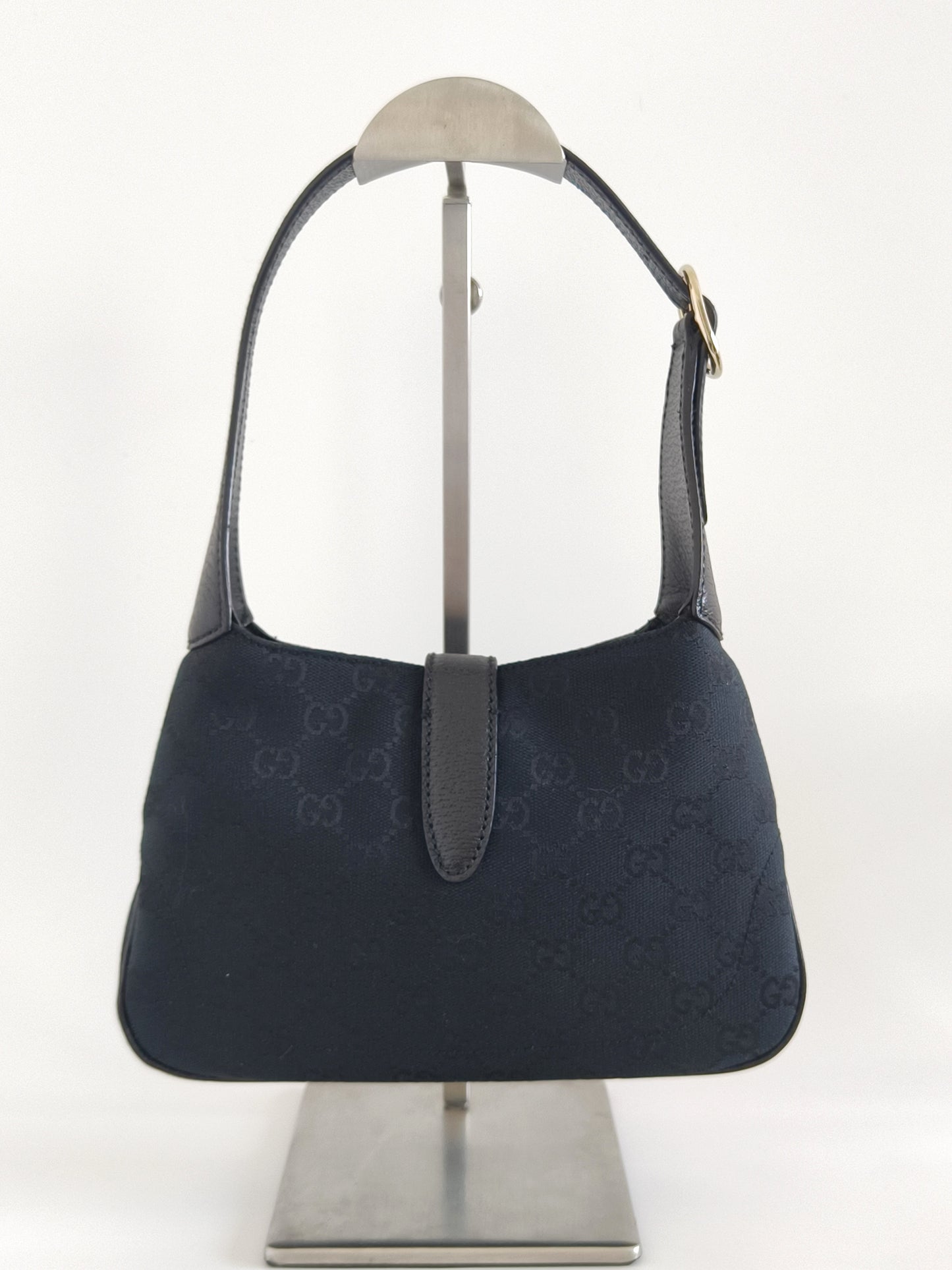 Gucci jackie black Canvas GG Shoulder Bag