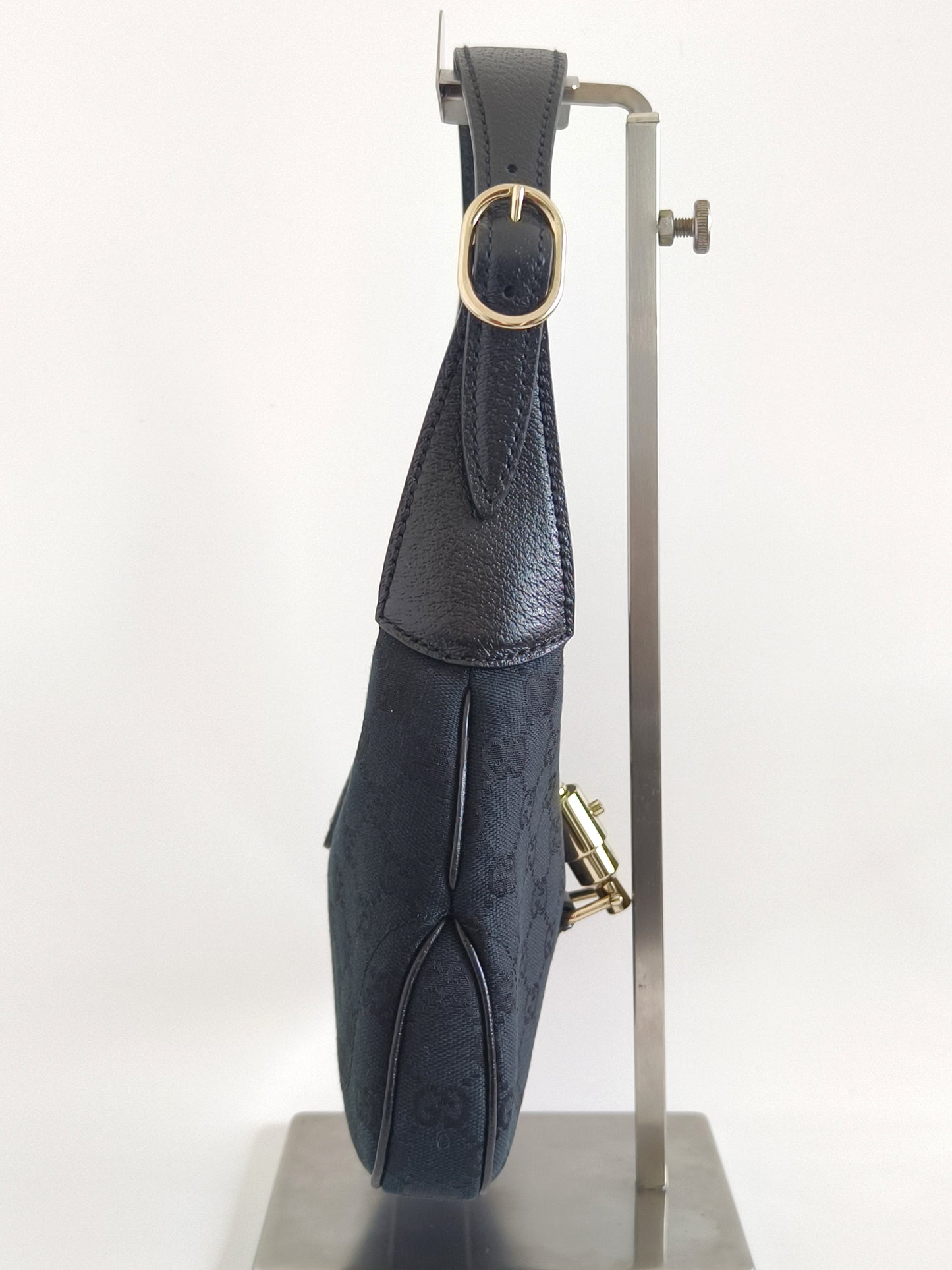 Gucci jackie black Canvas GG Shoulder Bag