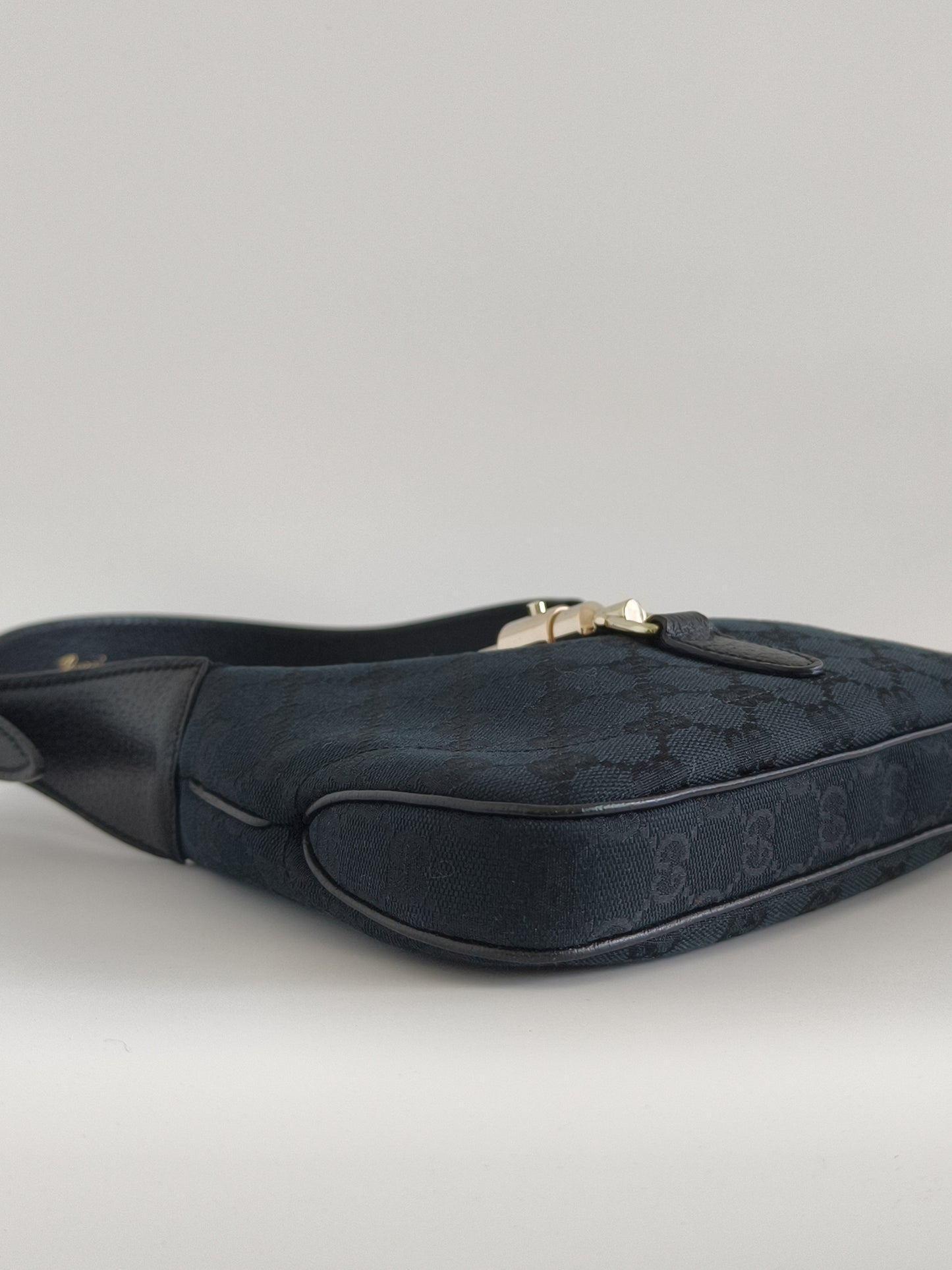 Gucci jackie black Canvas GG Shoulder Bag