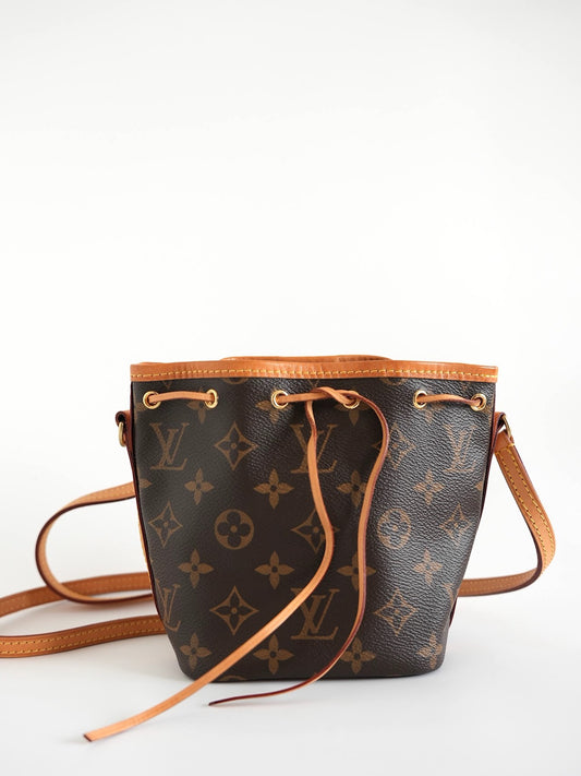 Louis Vuitton Vintage Monogram Noé Nano Bucket Bag M41346