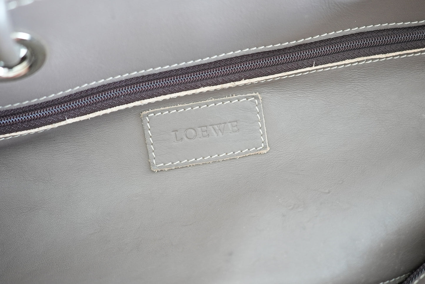 Loewe Tote Bag Handbag grey leather bag
